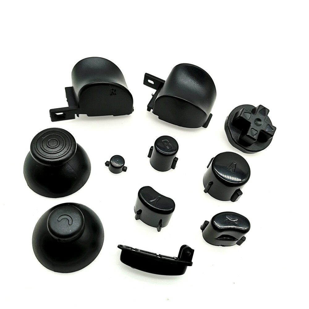 Black Full Set L R ABXY Z Keypads Buttons For GameCube Controller For NGC