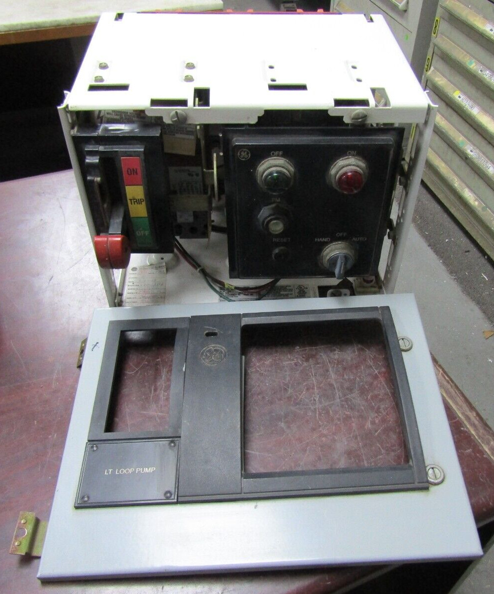 😃 GE EVOLUTION E9000 30 AMP SIZE 1 MCC BUCKET 12" 15A TRIP 10 HP 600V TYPE FVNR