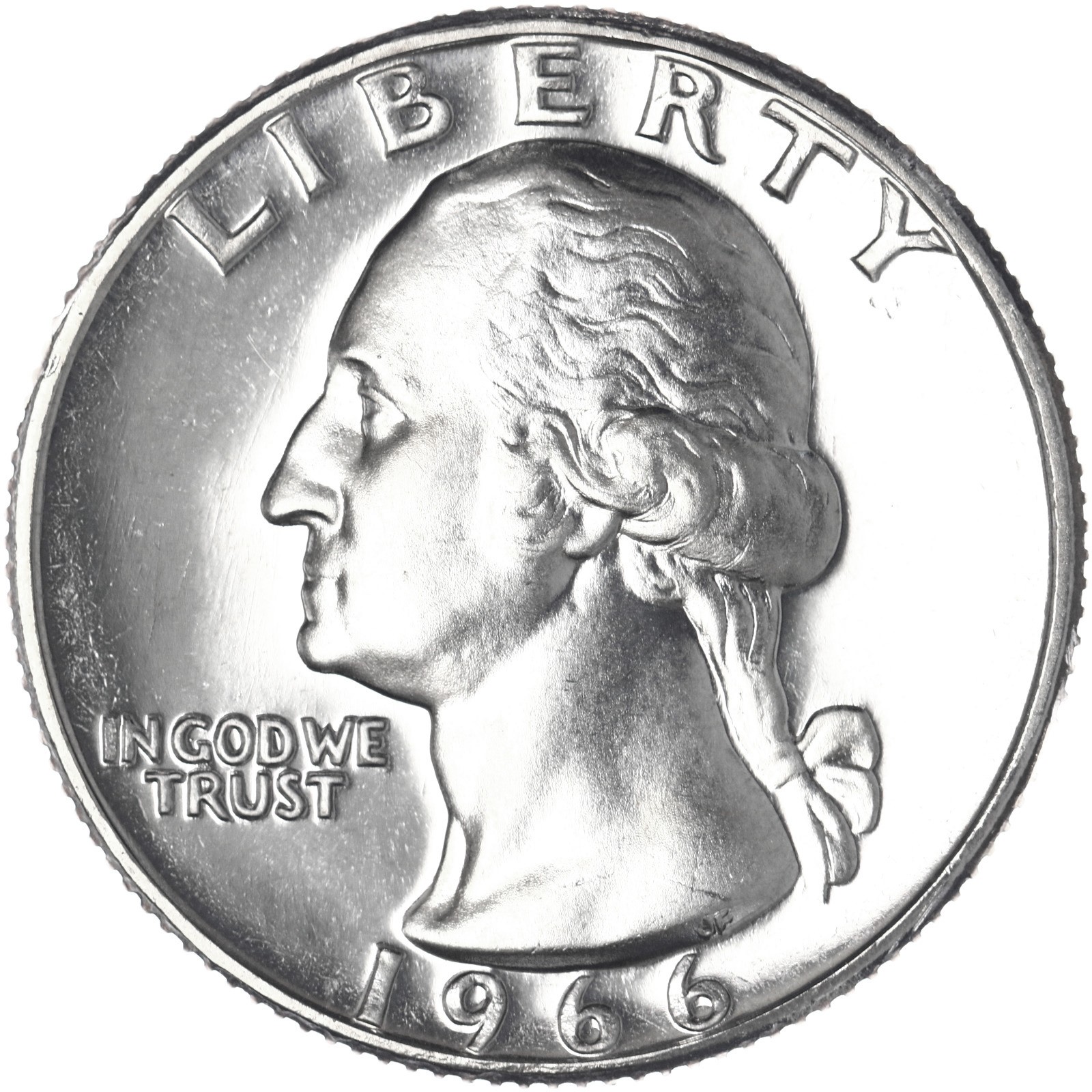 1966 SMS Washington Quarter Gem BU Special Mint Set CN-Clad