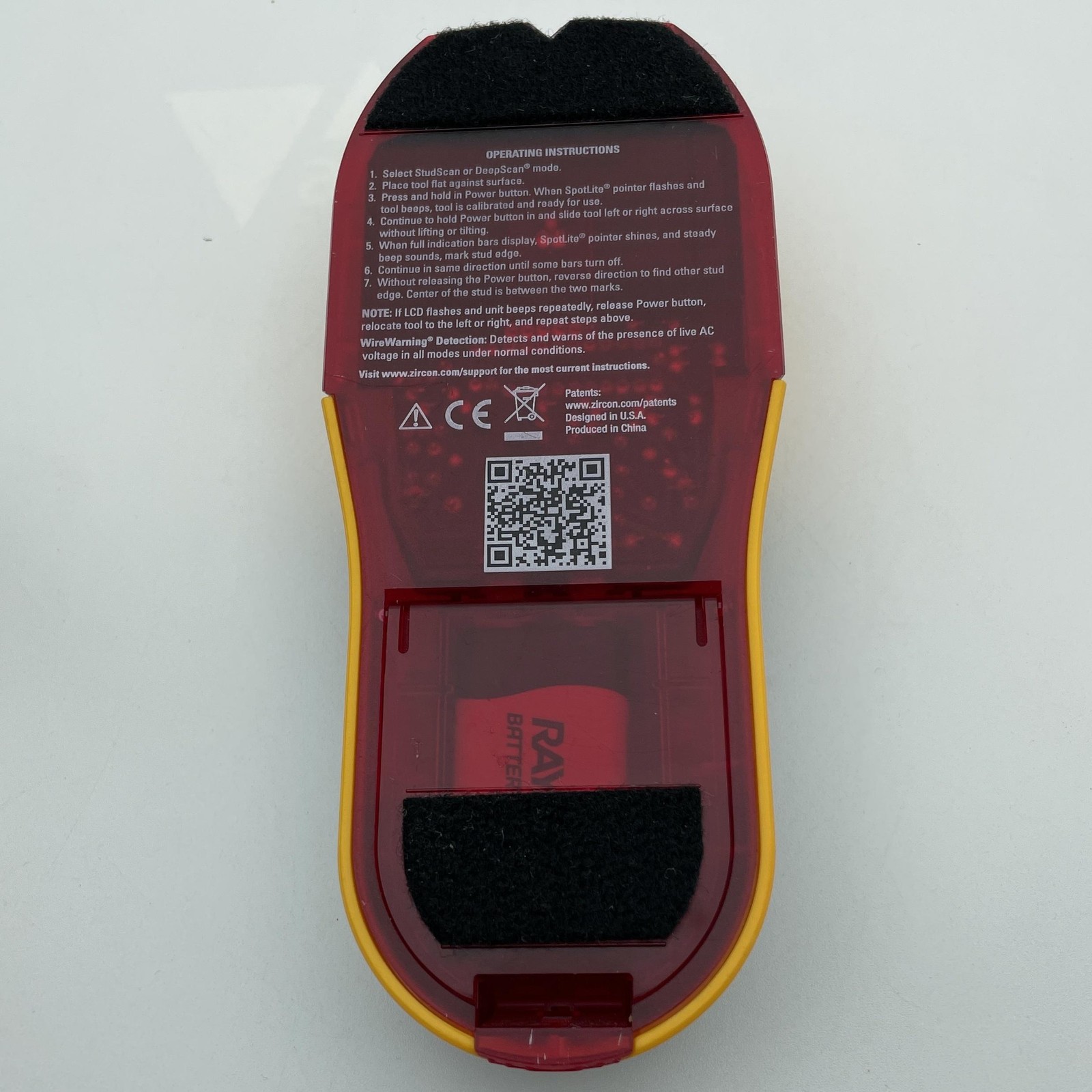 Zircon StudSensor HD55 Stud Finder Yellow LCD Digital StudScan DeepScan Wall
