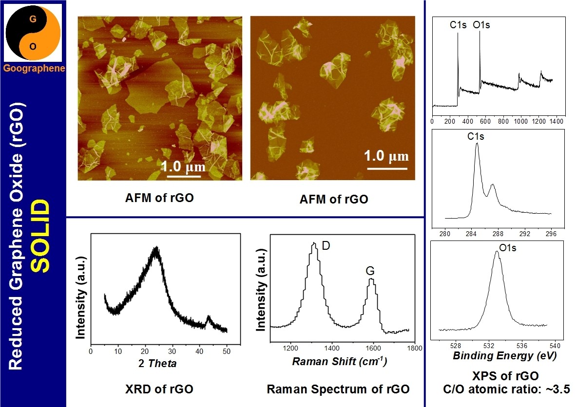 Reduced Graphene Oxide Solid 200 mg Black Powder Chemical Reduction