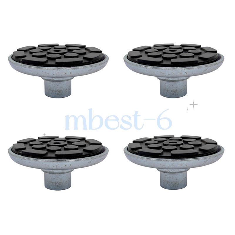 4pk Round Lift Pad With Rubber Pad (1 1/2" Peg) For Atlas Automotive Equipment