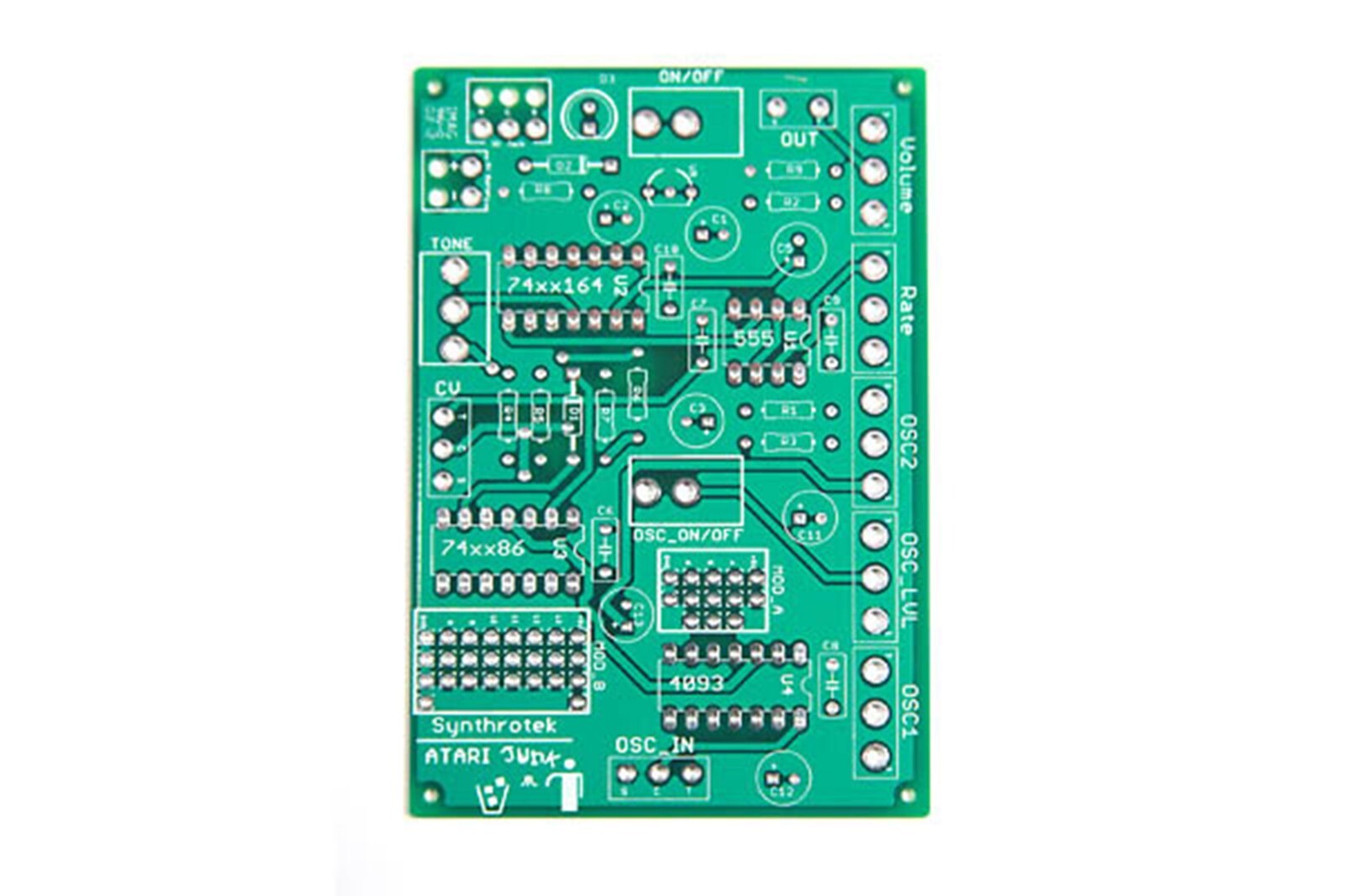 Synthrotek AstroNoise PCB - LoFi Atari 8bit Video Game Oscillator Synth PCB