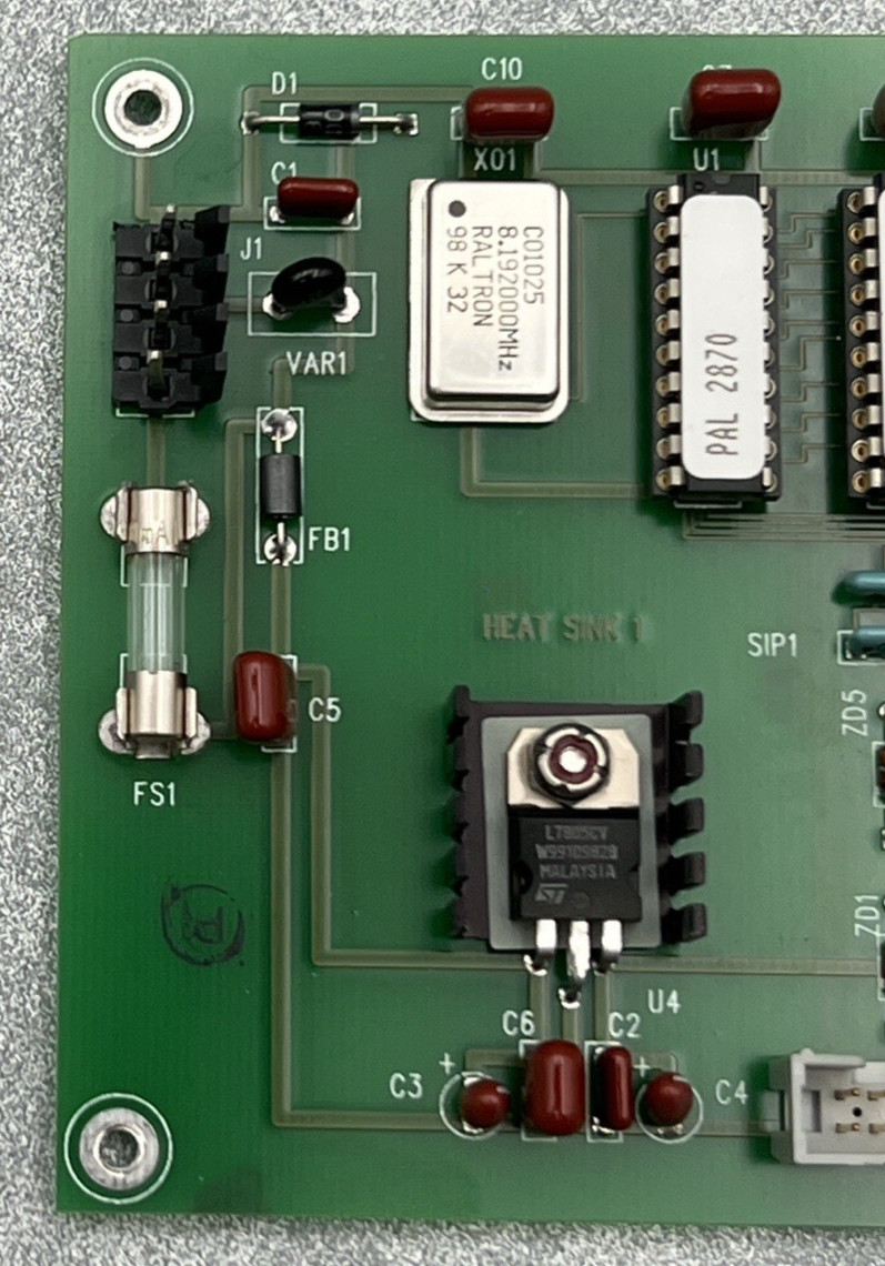 LINK INC 460-094 TIMING SOURCE BOARD W/MULTICOLORED FLAT RIBBON CABLE