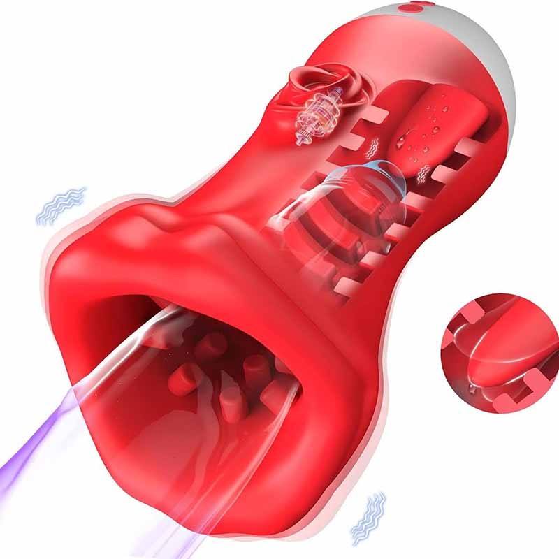 Male Masturbaters Automatic HandsFree Blowjob Cup Sucking Stroker Men Lubricants