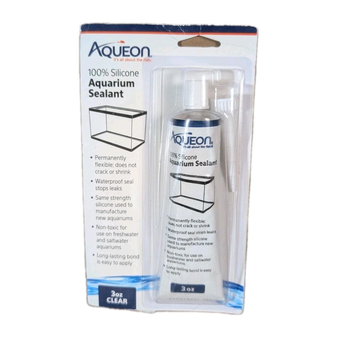 Aqueon Silicone Sealant Clear 3 Ounces for Aquarium