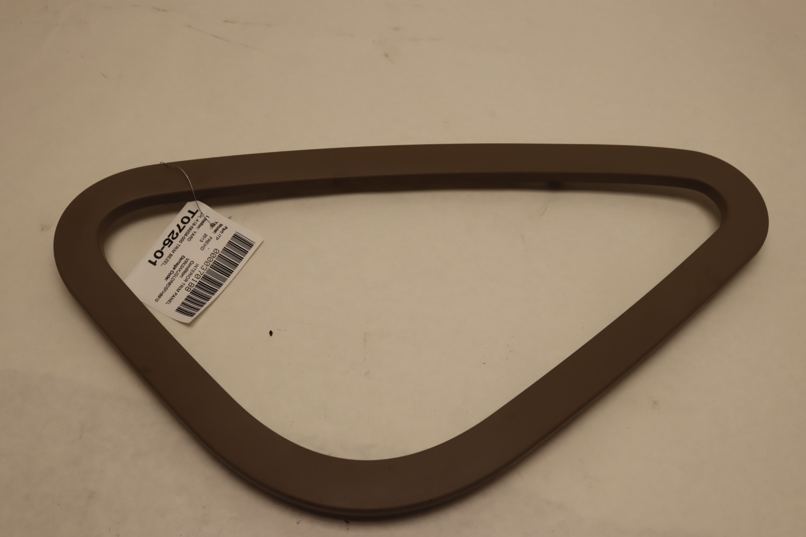 08-17 FREIGHTLINER CASCADIA 126 LEFT DRIVER INTERIOR OVERHEAD WINDOW TRIM OEM