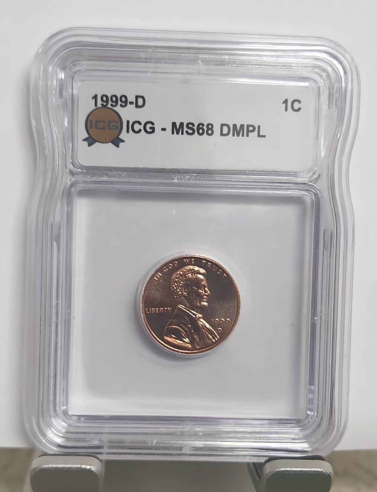 1999 D Lincoln Cent ICG MS68 RD DMPL TOP POP ONLY ONE