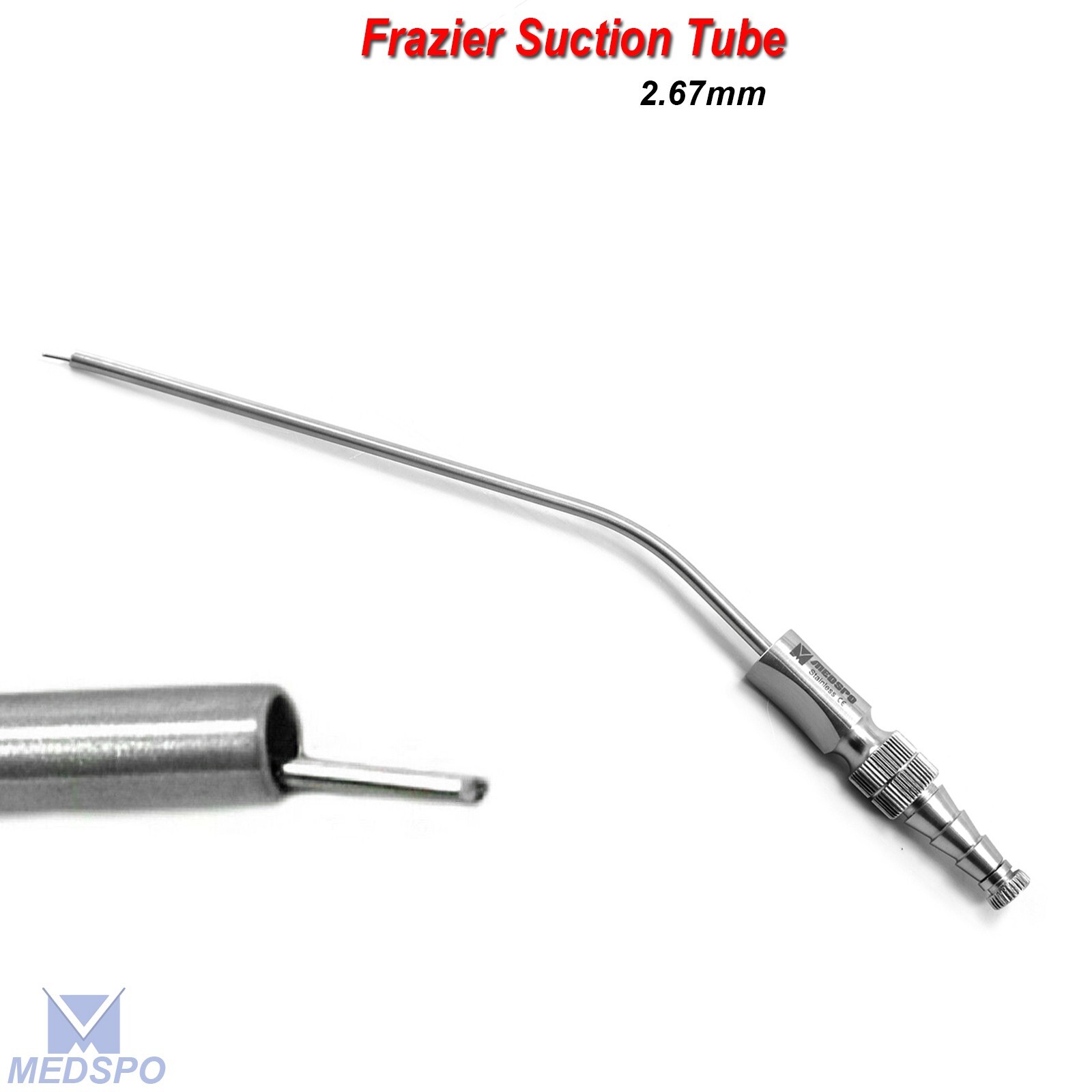 Dentistry Diagnostic Ear Nose Throat Frazier Suction Tube Dental Instruments CE