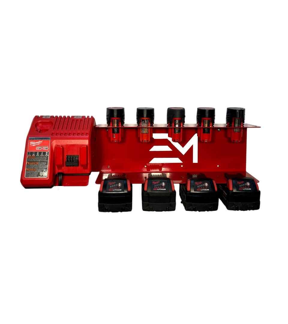 Milwaukee M18 Locking and M12 Battery Charging Station