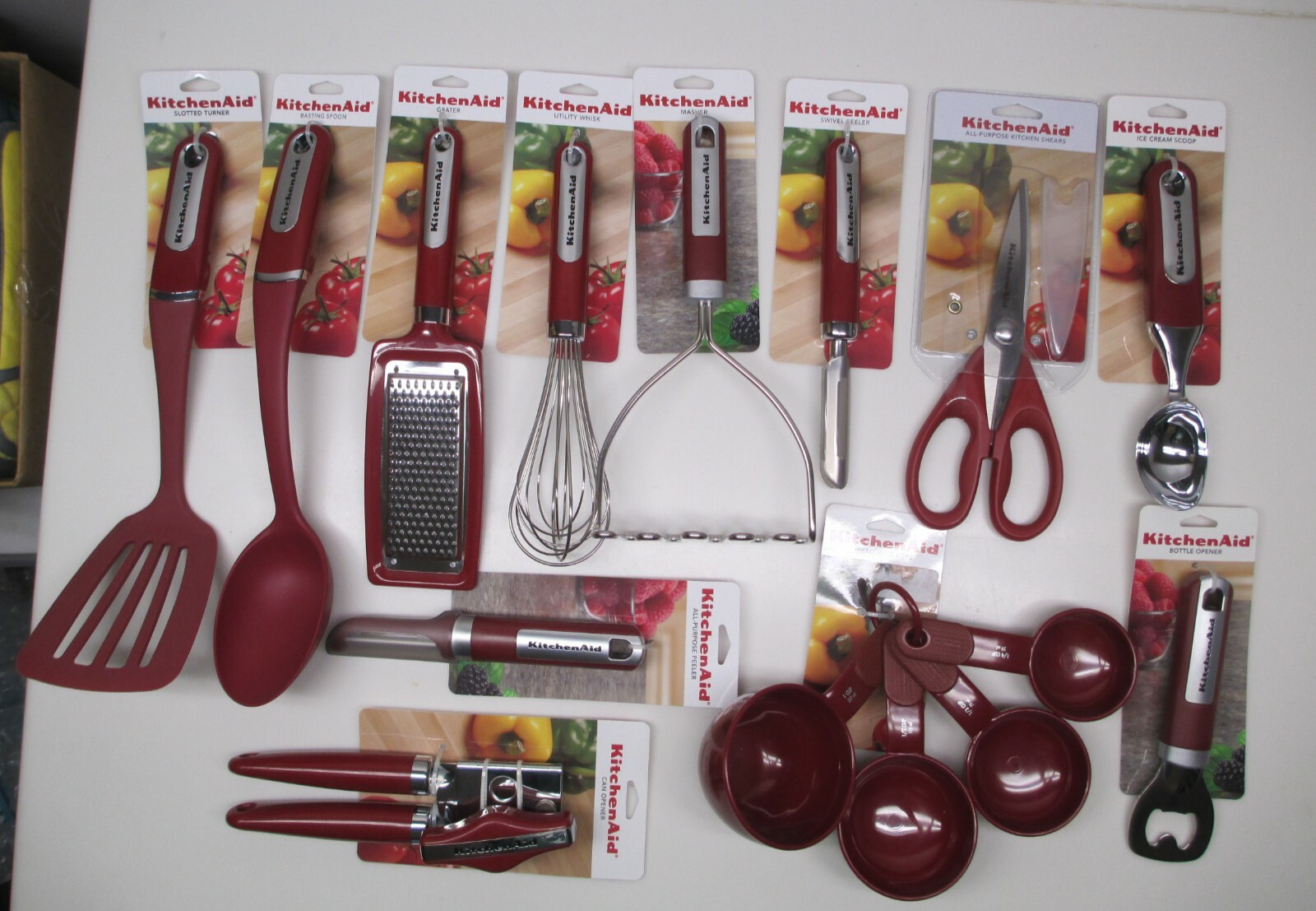 KitchenAid Empire Red Cooking Utensils choose style from dropdown box (HERA)