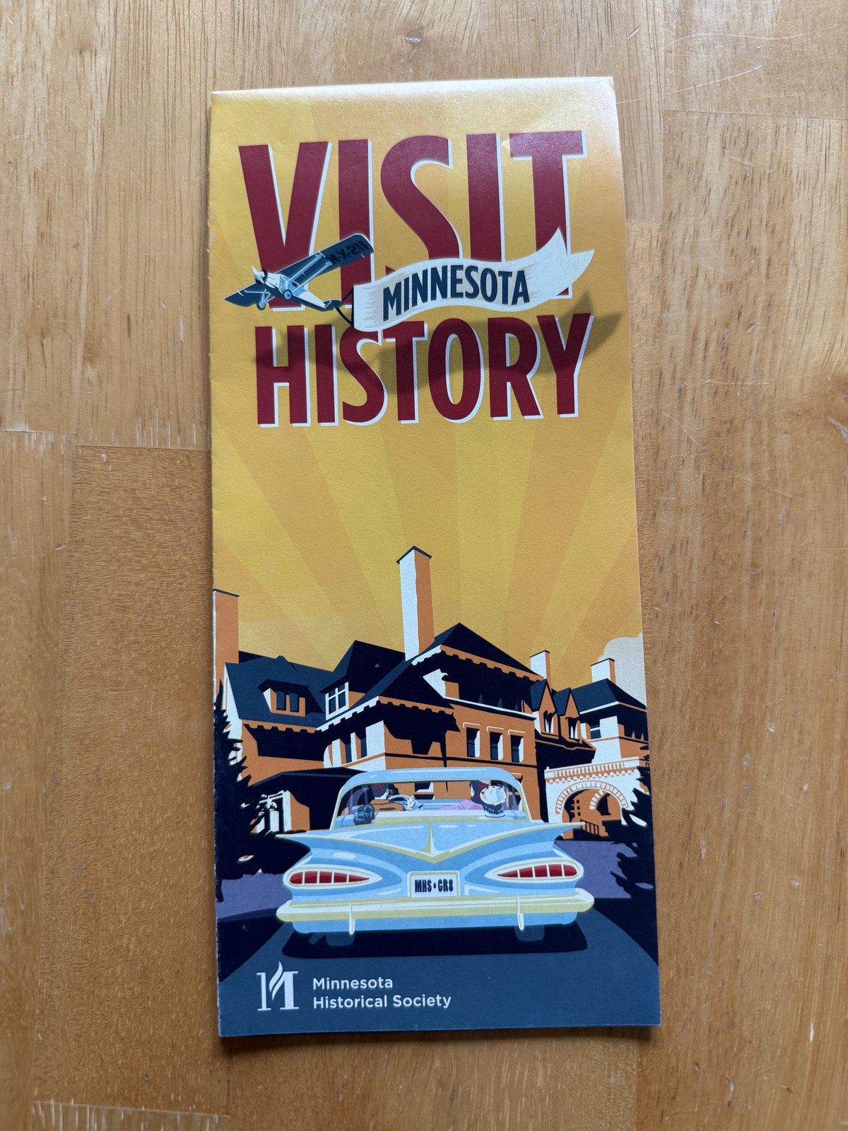 Visit Minnesota History Minnesota Historical Society Travel Map Folded Brochure