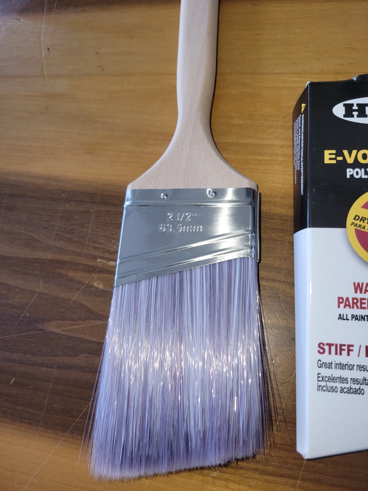 47326 2 1/2" INCH E-Volution SRT Polyester Stiff Blend Oval Paint Brush