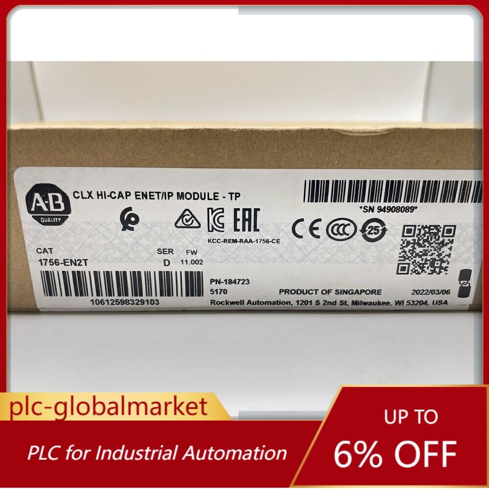 New Sealed Allen Bradley 1756EN2T ControlLogix EtherNet/IP 1756-EN2T US Free Tax