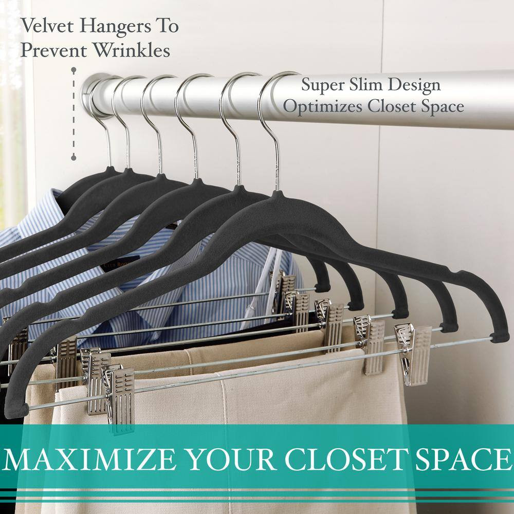 Black Suit Hangers 6-Pack
