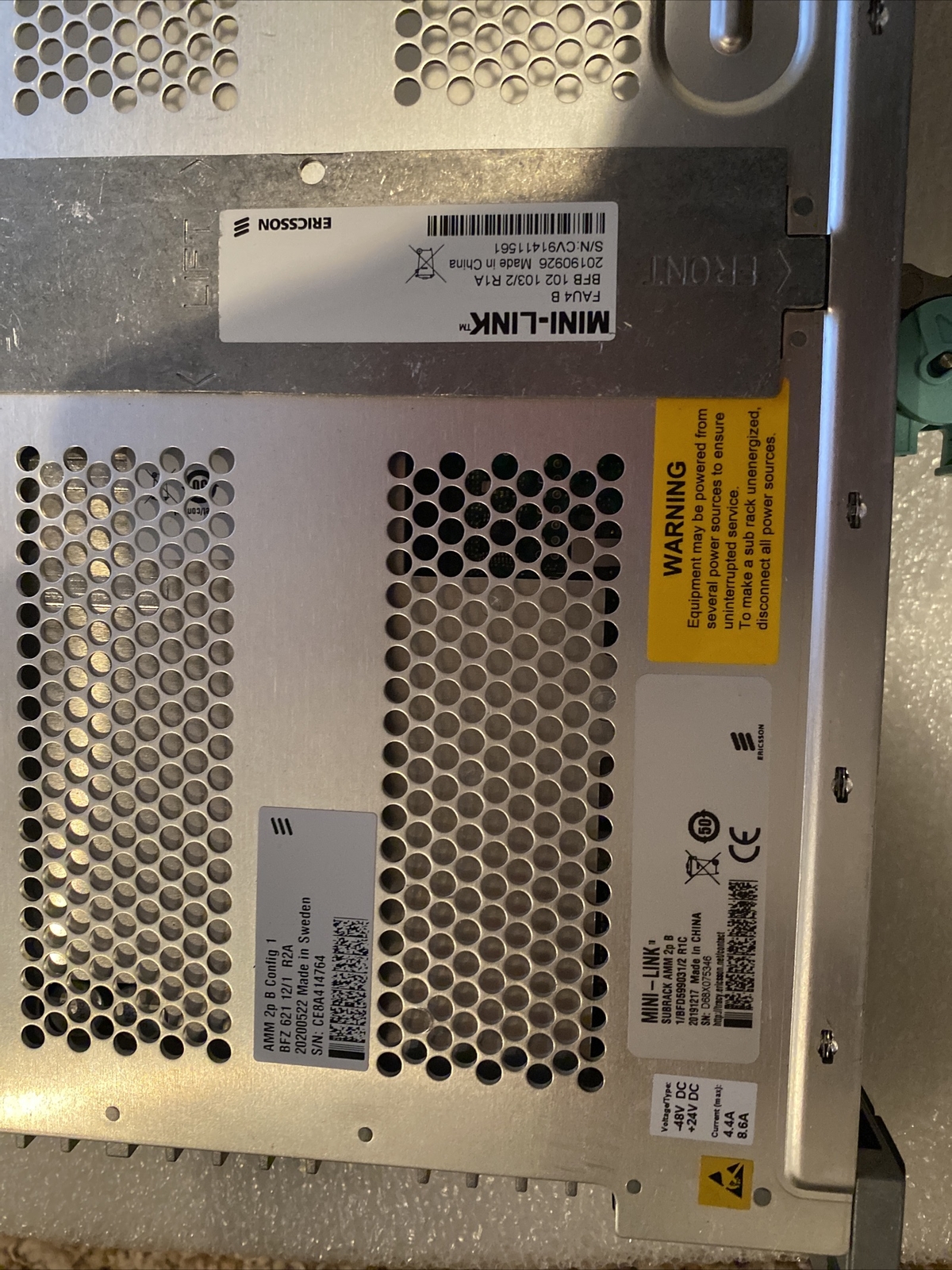 Ericsson mini-link BFD 599 031/2 AMM 2P Microwave data link (scratches)