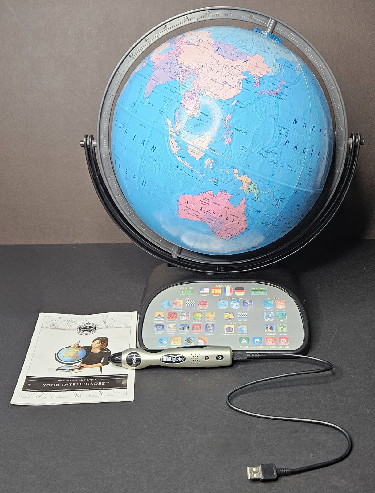 Intelliglobe by Replogle Interactive Educational Desk World Globe 12" Working