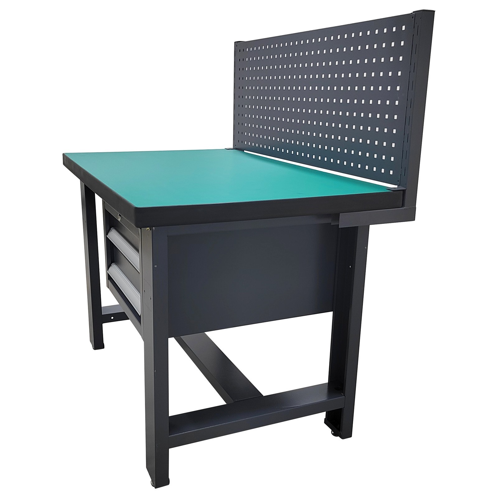 Assembly Line Work Table 47"*29.5" Anti-static Workbench 2200lbs Load 2 Drawers