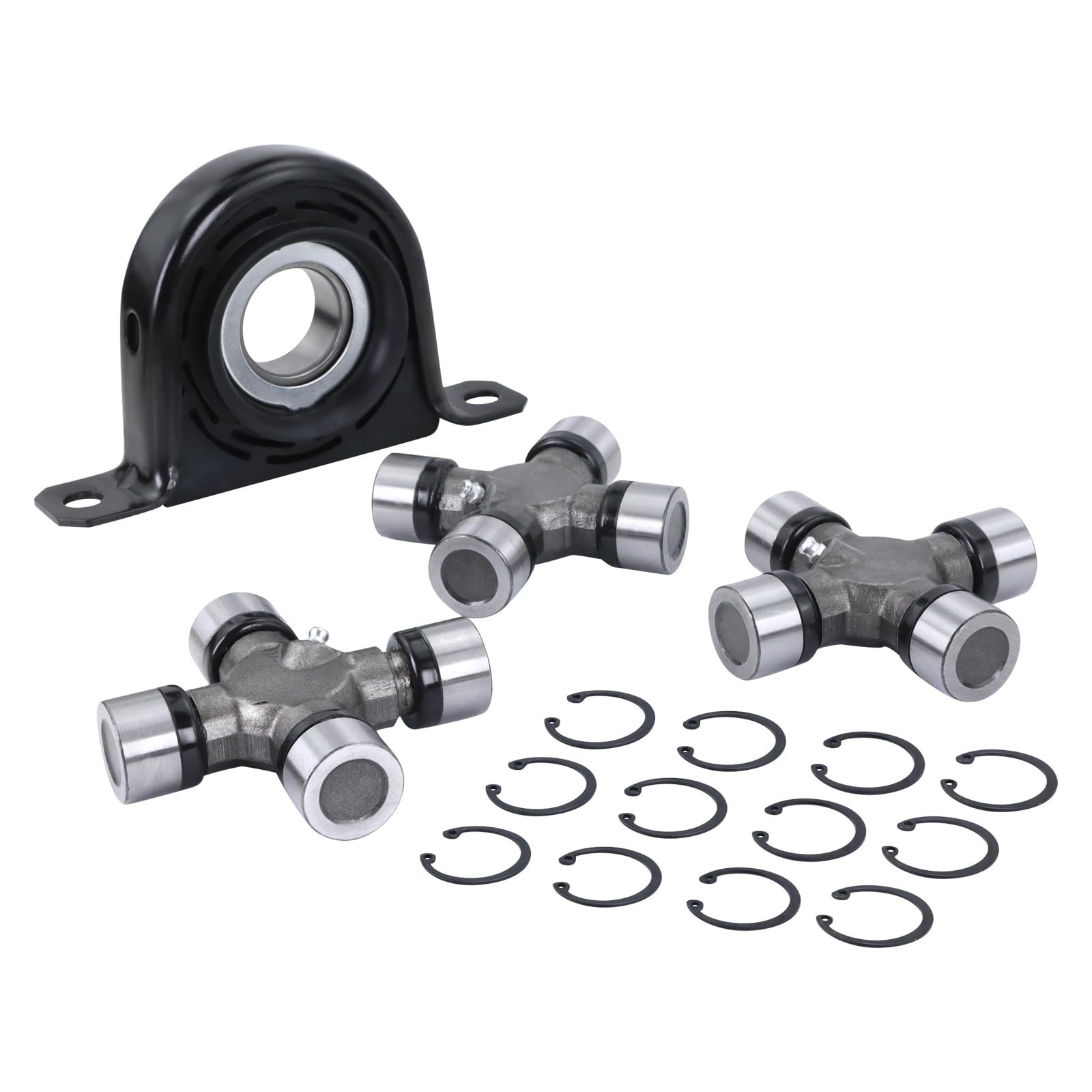 Rear Drivershaft Carrier Bearing & U-Joint Kit Fit for 1999-2010 Ford F-250 F...