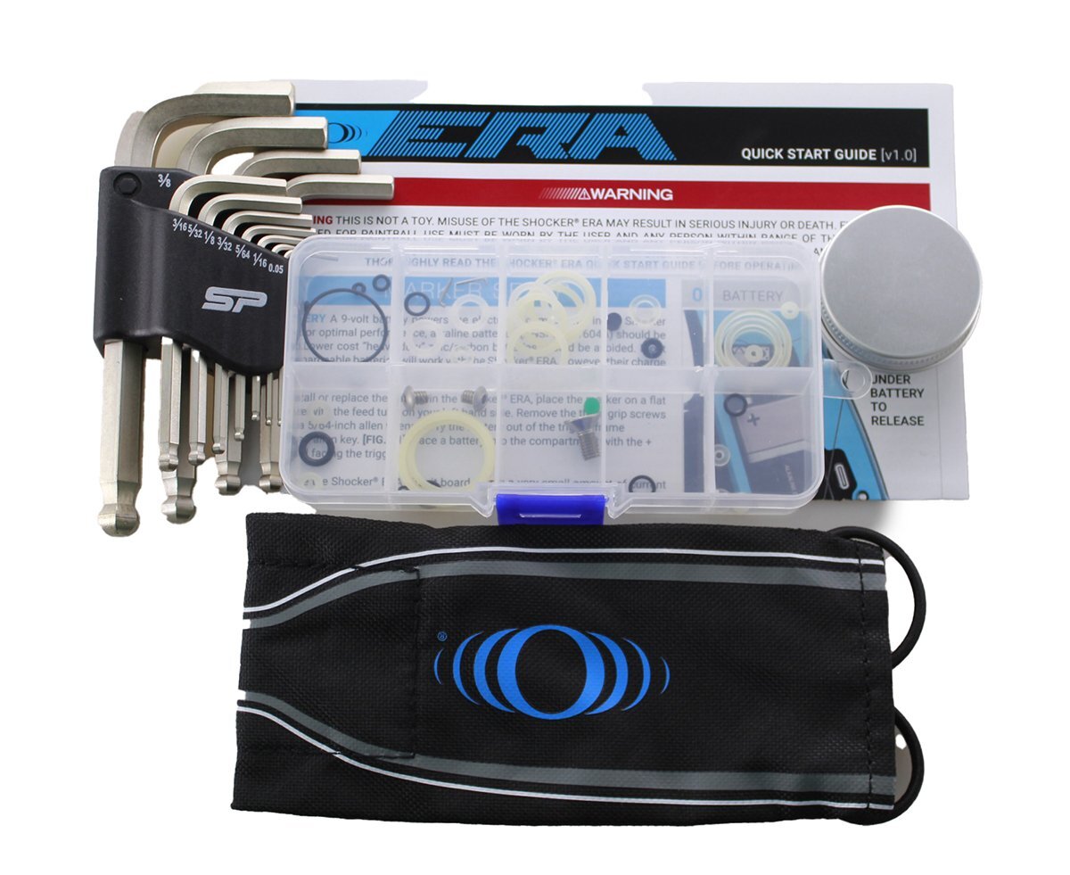 Shocker ERA Electronic Paintball Marker .68 Caliber Gun - Dust Blue Black