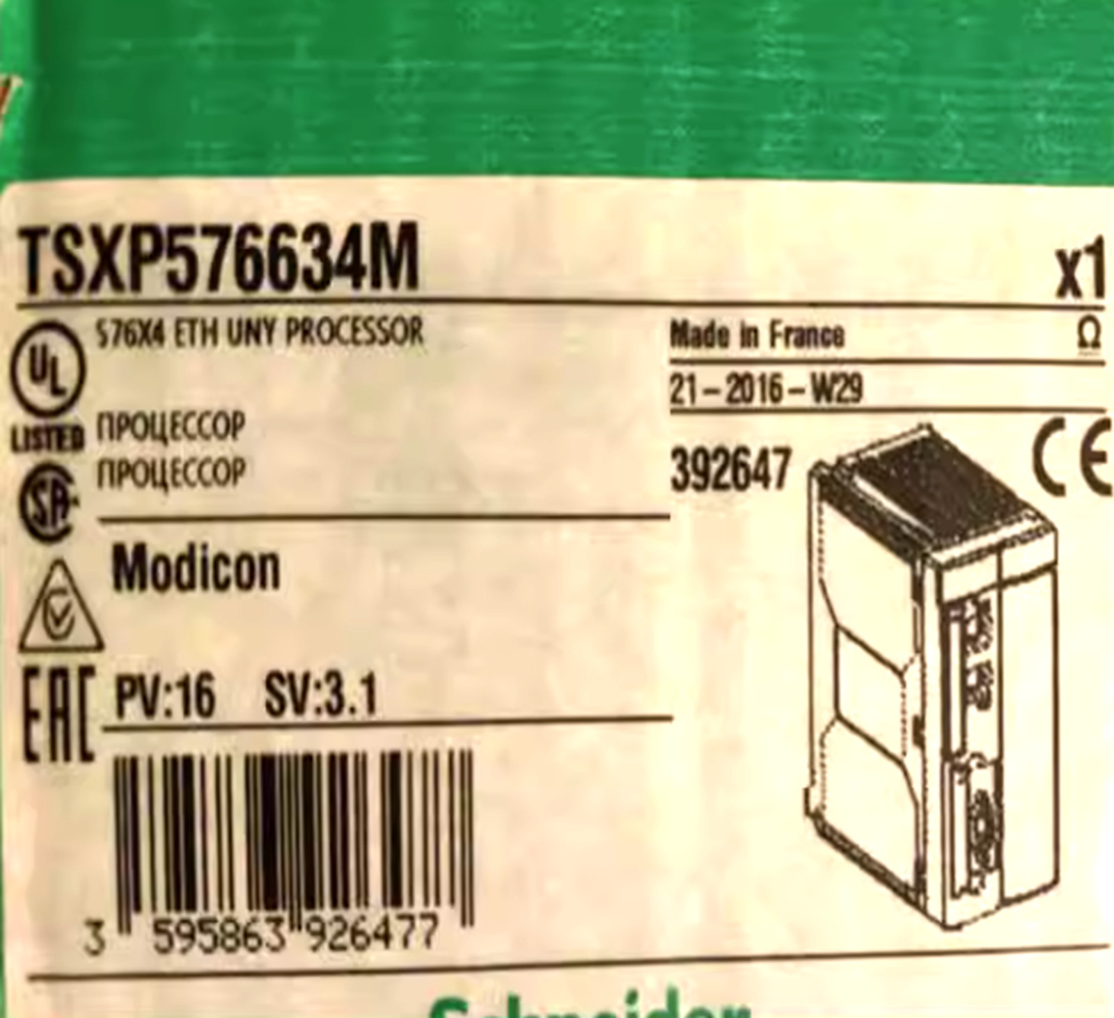 NEW Schneider TSXP576634M 576X4 ETH Processor