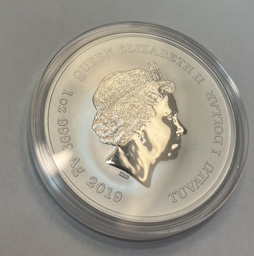 2019 Tuvalu Marvel Hulk 1oz Silver Coin In Capsule