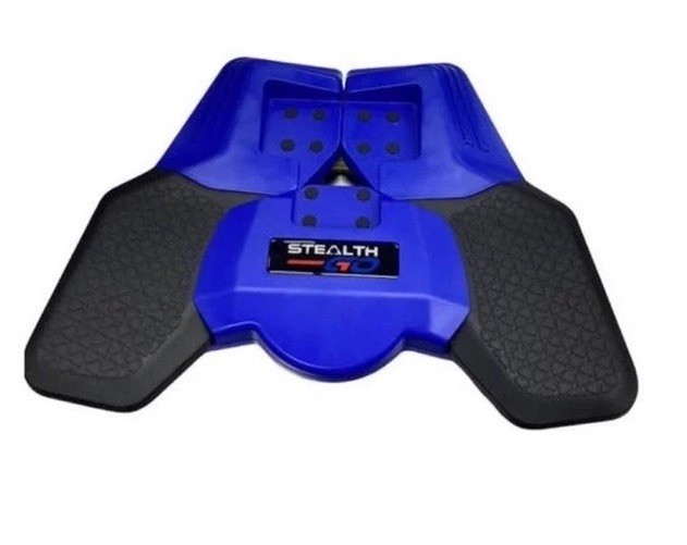 Stealth GO Plank Trainer Non-Slip Padded Core Abdominal Exerciser Blue