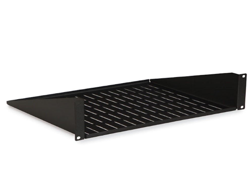 2U 14inch Vented Component Rack Shelf  50lb Capacity