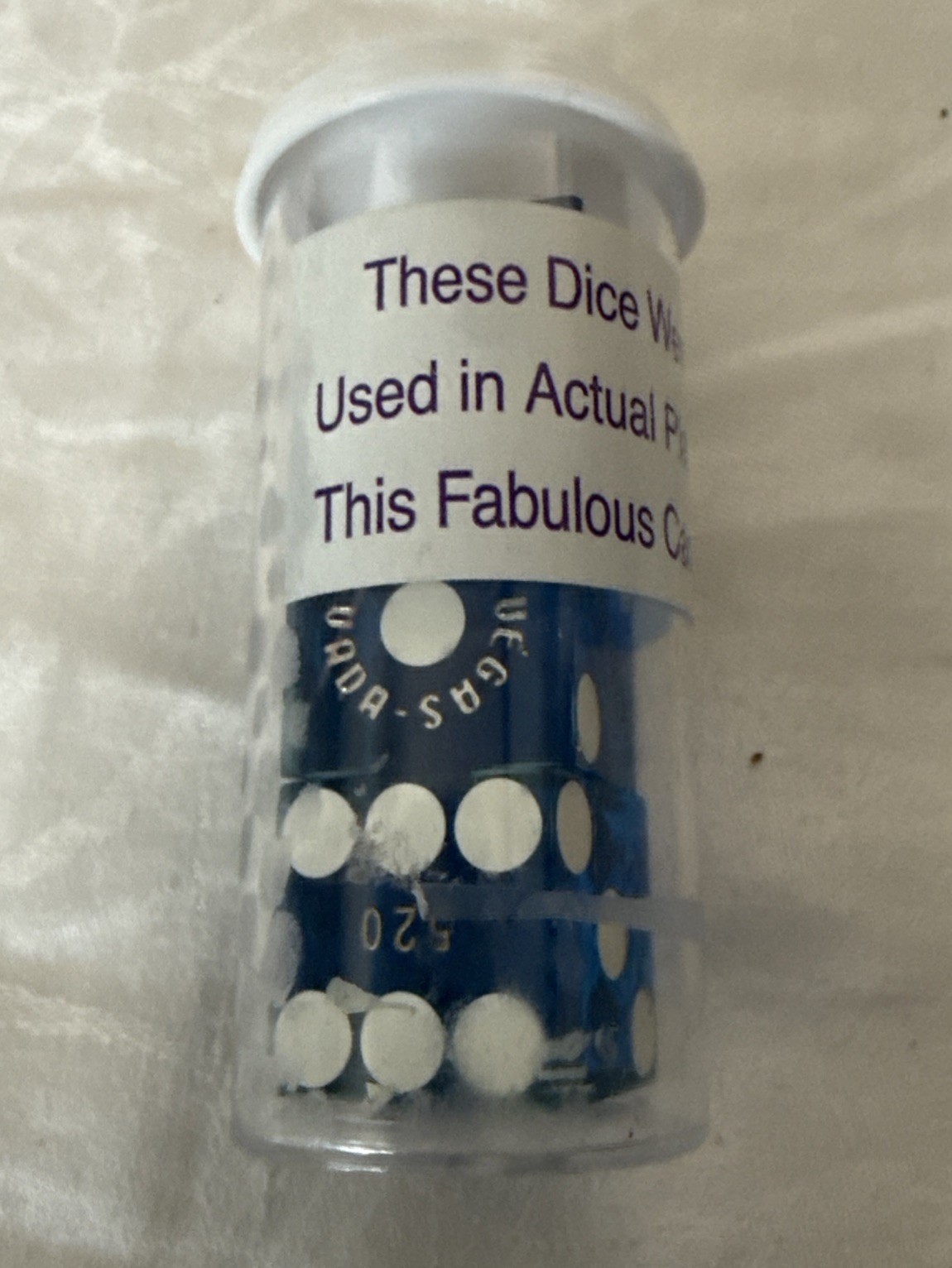 Las Vegas Nevada, Casino Gaming Dice~Used in Actual Play~Blue Set of 3 *Free S/H
