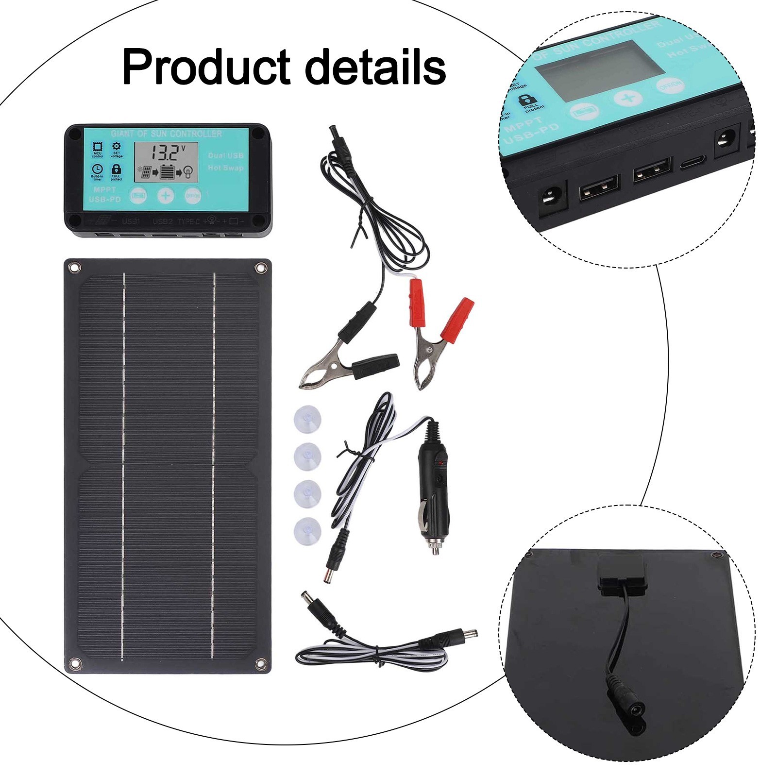 600W Solar Panel Kit with 100A Controller for RV Camping and Off Grid Use