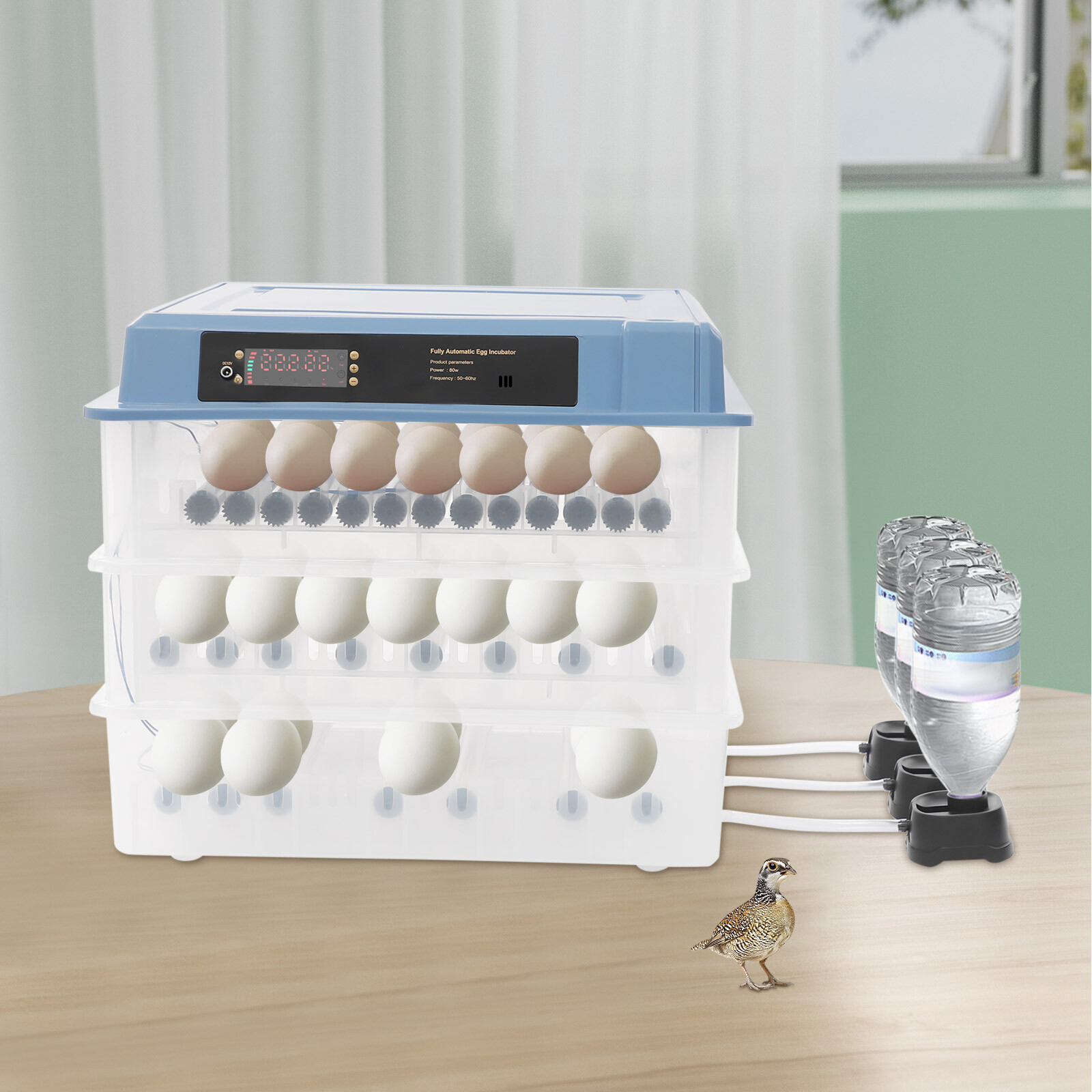 192 Egg Automatic Digital Eggs Incubator Poultry Hatcher Egg Incubating Machine