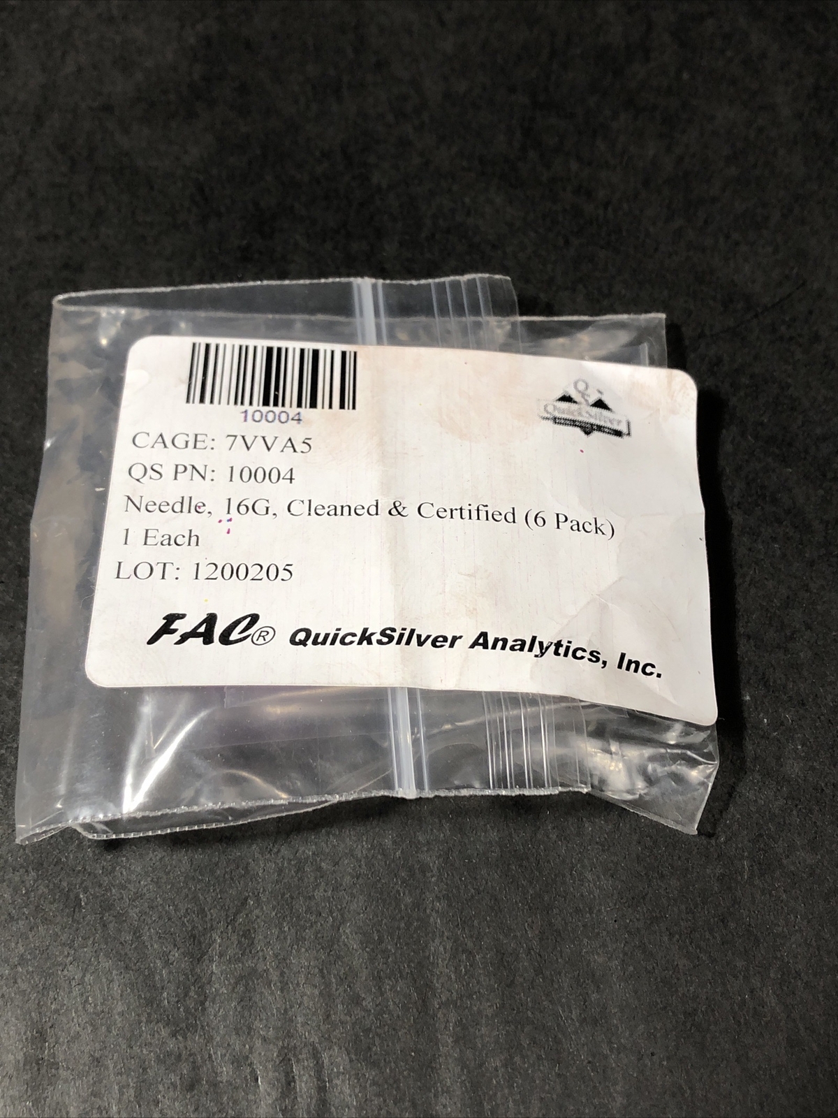 Quick Silver Body Piercing Needle 16G Needles 6 Pack