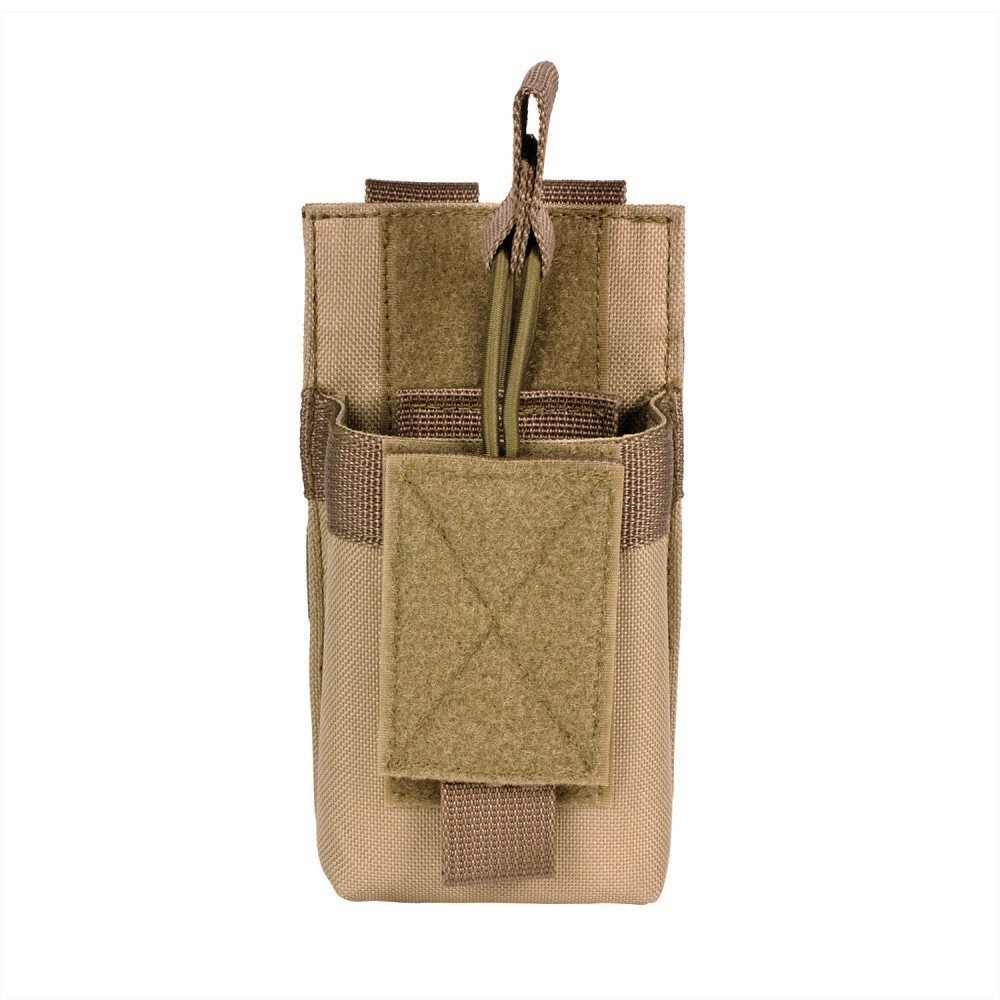 Tan MOLLE Compatible Radio Pouch Fits Yaesu VX110 VX120 VX127 VX7R VX8R Radios