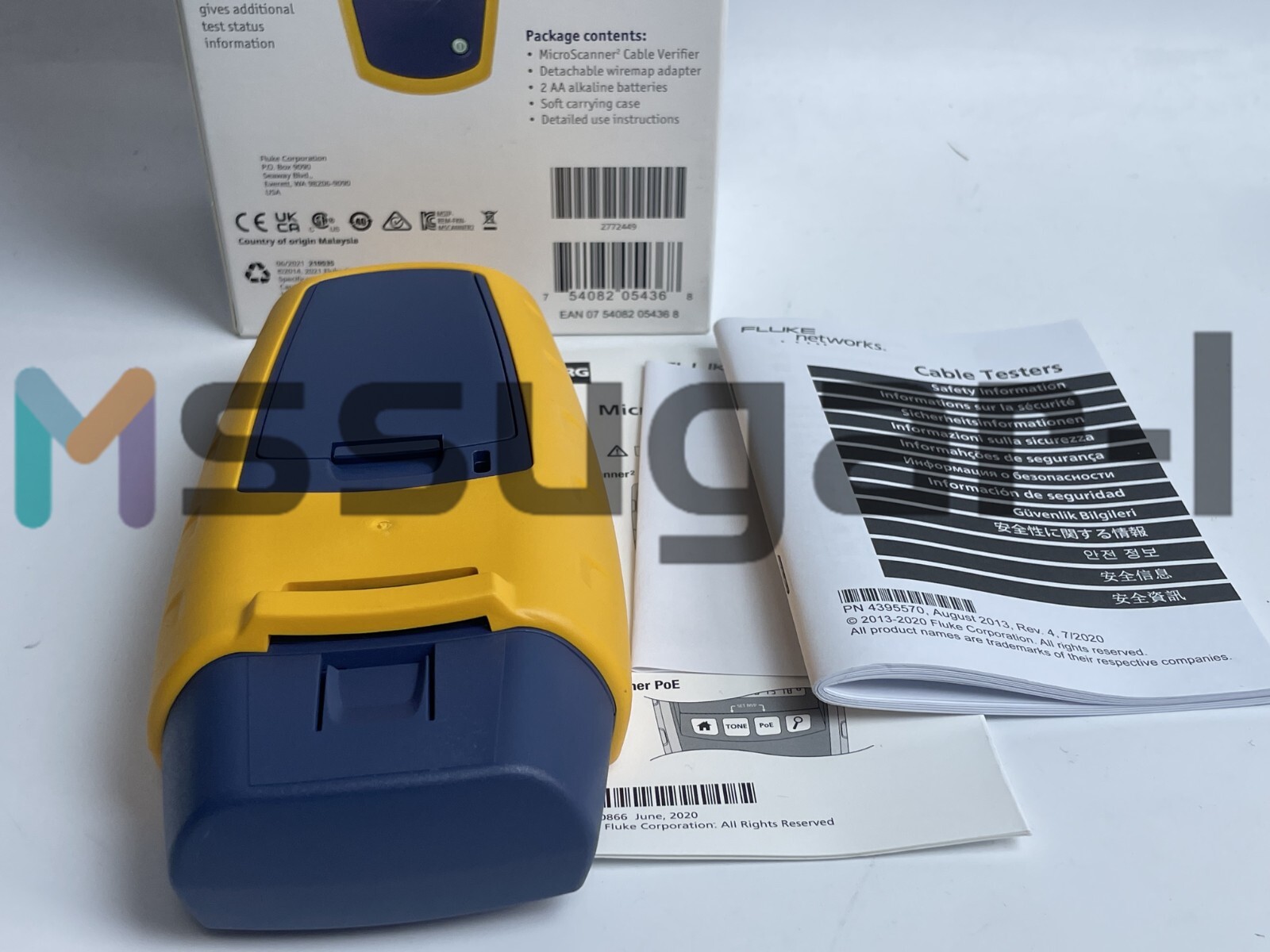 Fluke Networks MS2-100 Microscanner2 Cable Verifier #Z