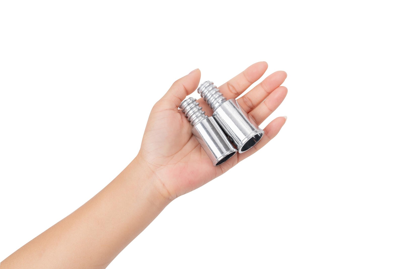 EESC2Y Threaded Tips Replacement for Extension Poles 1 in & 3/4 in, Sliver