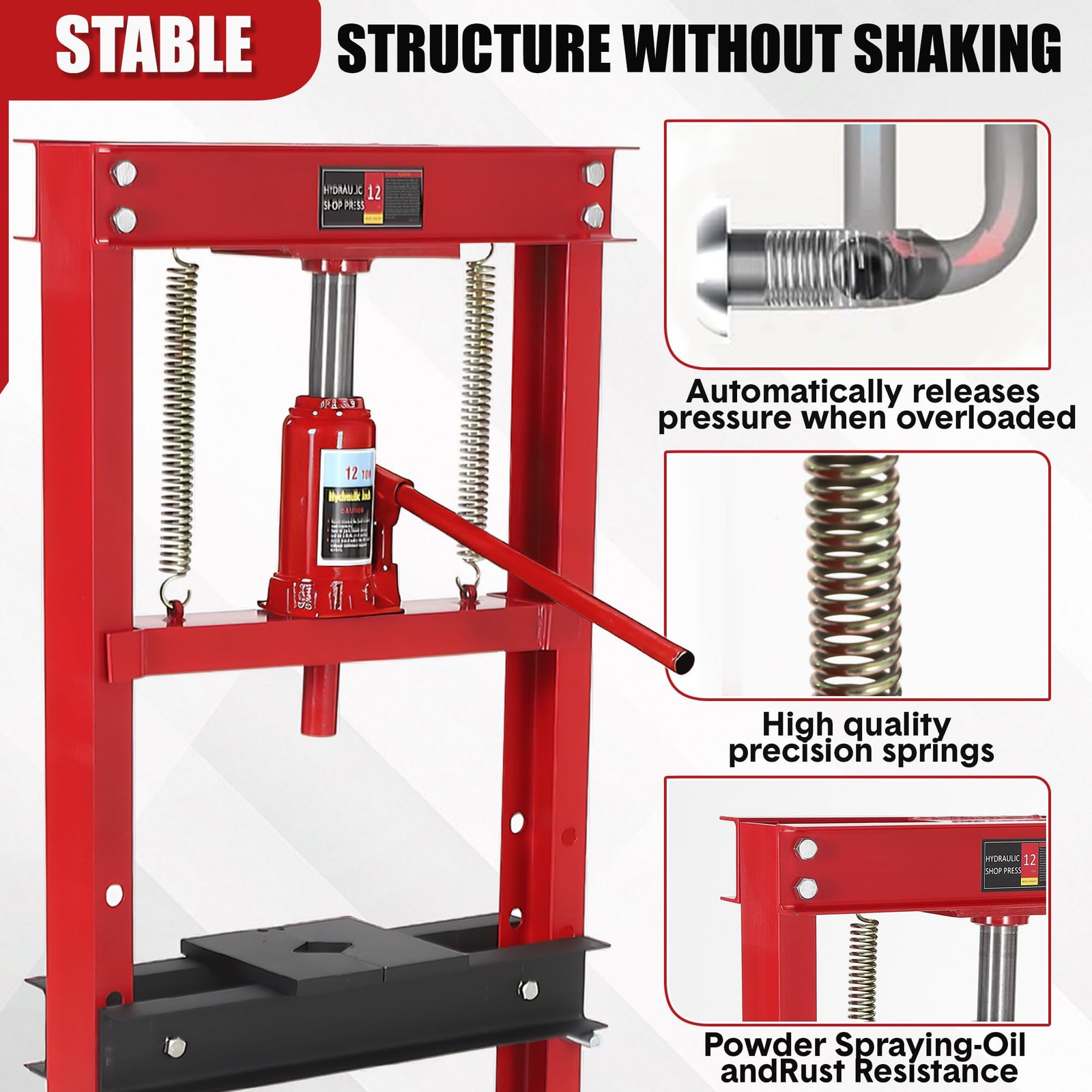 Triangular‑Brace Structure Improves Frame Stability Of 12T Hydraulic Press, H‑Fr
