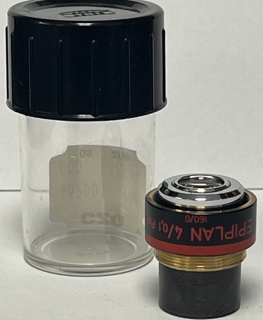 Zeiss EPIPLAN 4x/0.10 Pol Microscope Objective 46 20 01-9901
