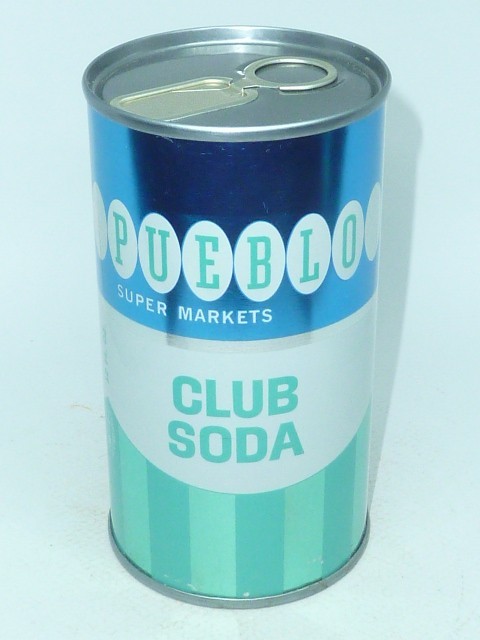 Empty Bottom Opened 12oz Pueblo Club Soda Juice Tab ** Smok'in Clean !! **