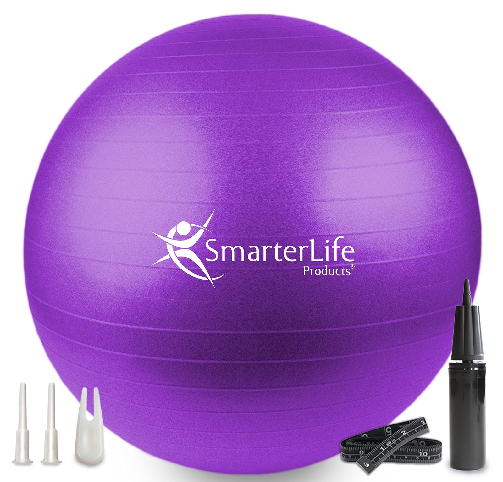 SmarterLife Exercise Ball Yoga Ball for Fitness, Balance, Stability, or Pregn...