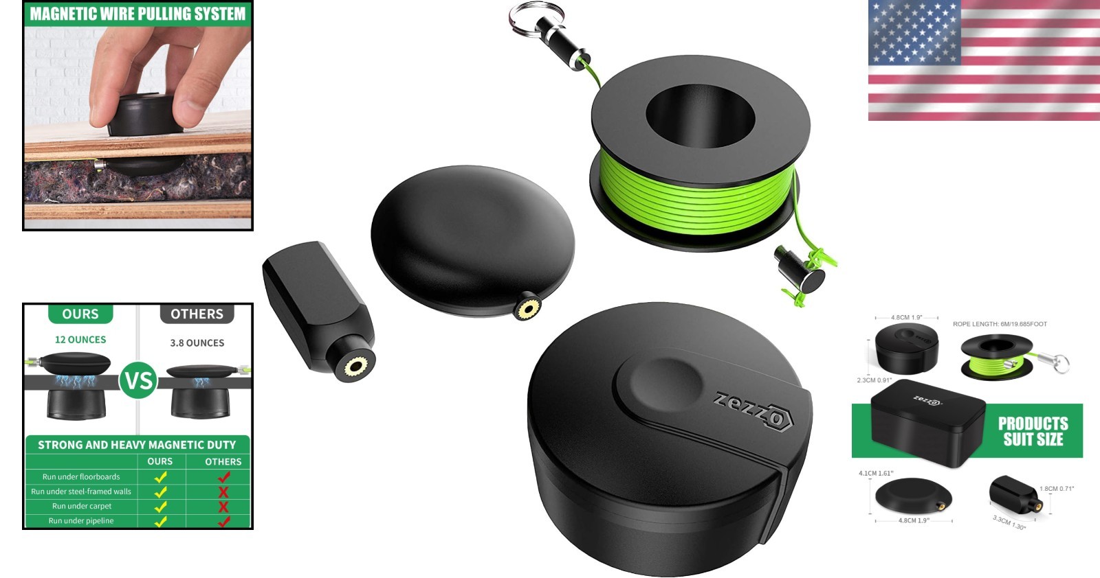 Advanced Magnetic Wire Puller Kit - Navigate Cables With Precision and Ease