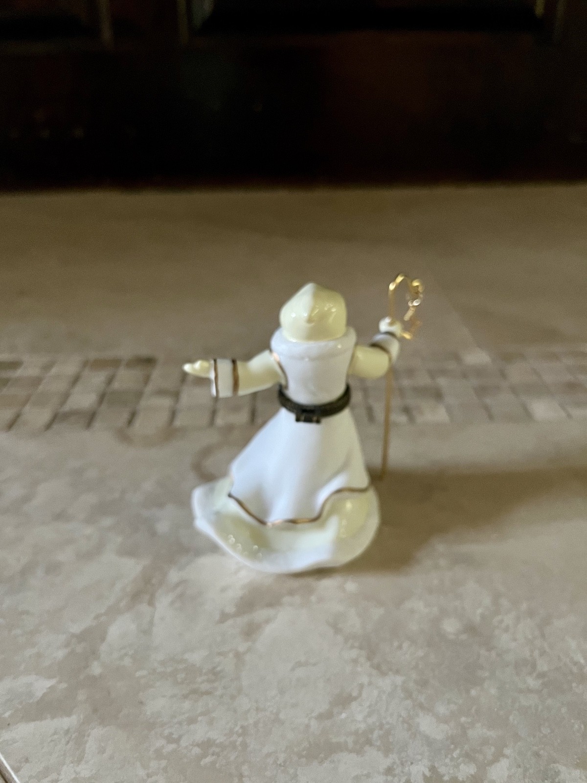 Santa Hinged / Trinket Box Decoration Used (A)