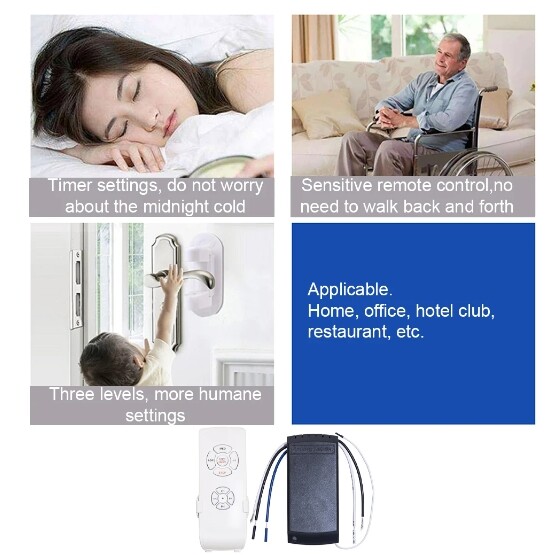 Universal Ceiling Fan Lamp Light Remote Control Receiver Kit Timing Wireless us