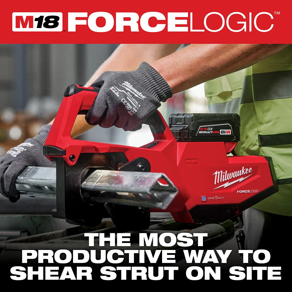 Milwaukee 2933-20 M18 18V FORCE LOGIC Single Channel Strut Shear - Bare Tool