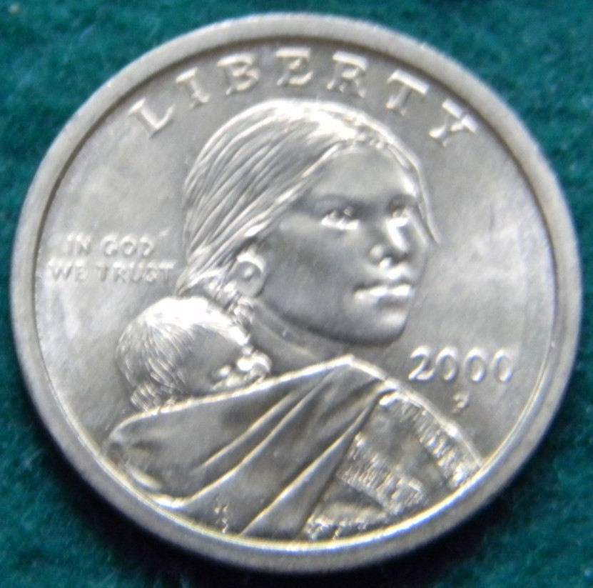 2000-P SACAGAWEA NATIVE AMERICAN ONE US DOLLAR COIN $1 2000P