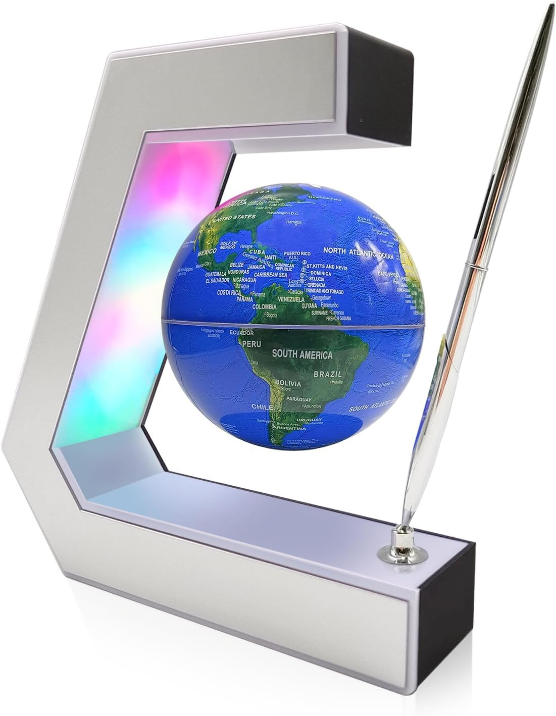 Flagest Magnetic Levitation Globe with LED Lights & Touch Control and Pen, Float