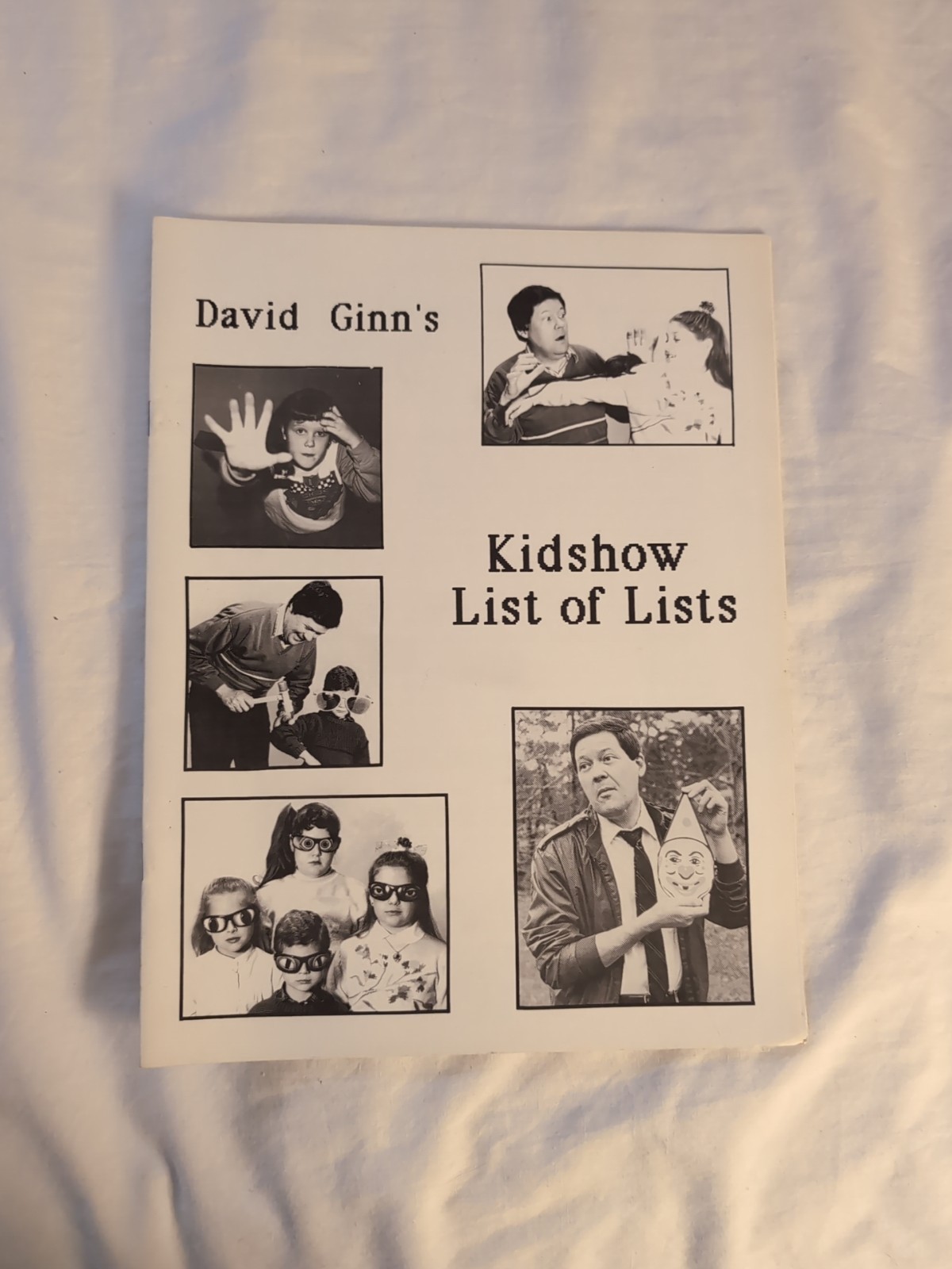Kidshow List Of Lists - Magic Comedy Book By David Ginn 1990
