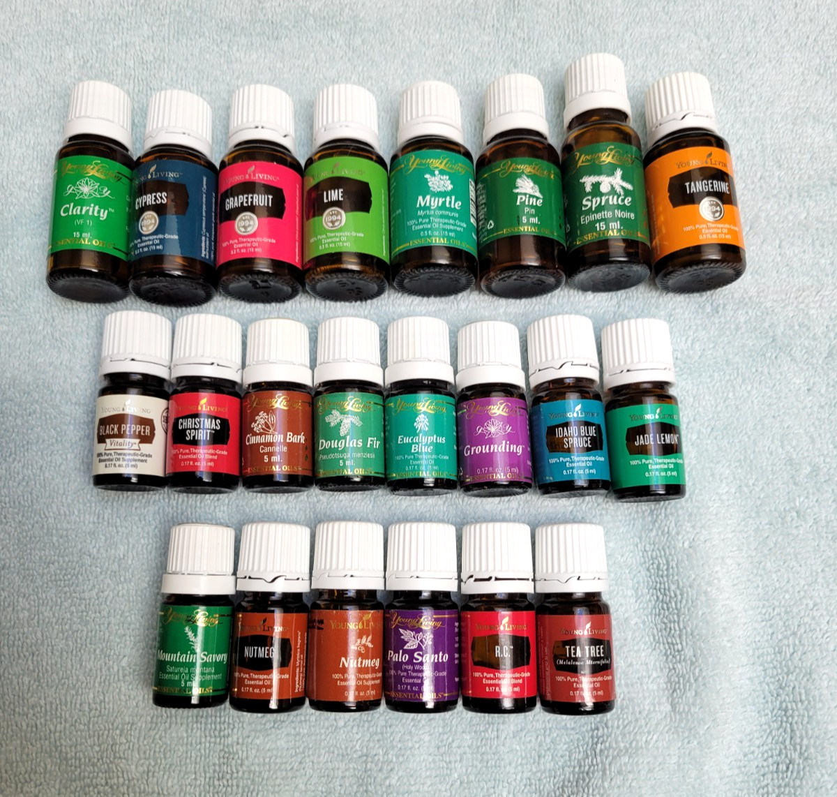 Young Living Essential Oils - 23 Asst 5ml - 15ml  NEW, SEALED, Ship Free @ 6 btl