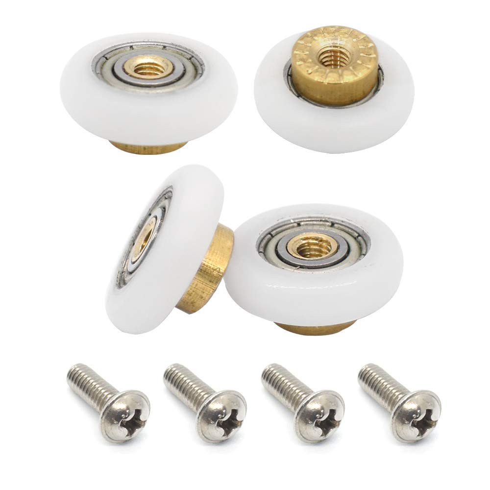 4PCS Shower Door Rollers Runners Wheels Replacement Part Bathroom Glass Door...
