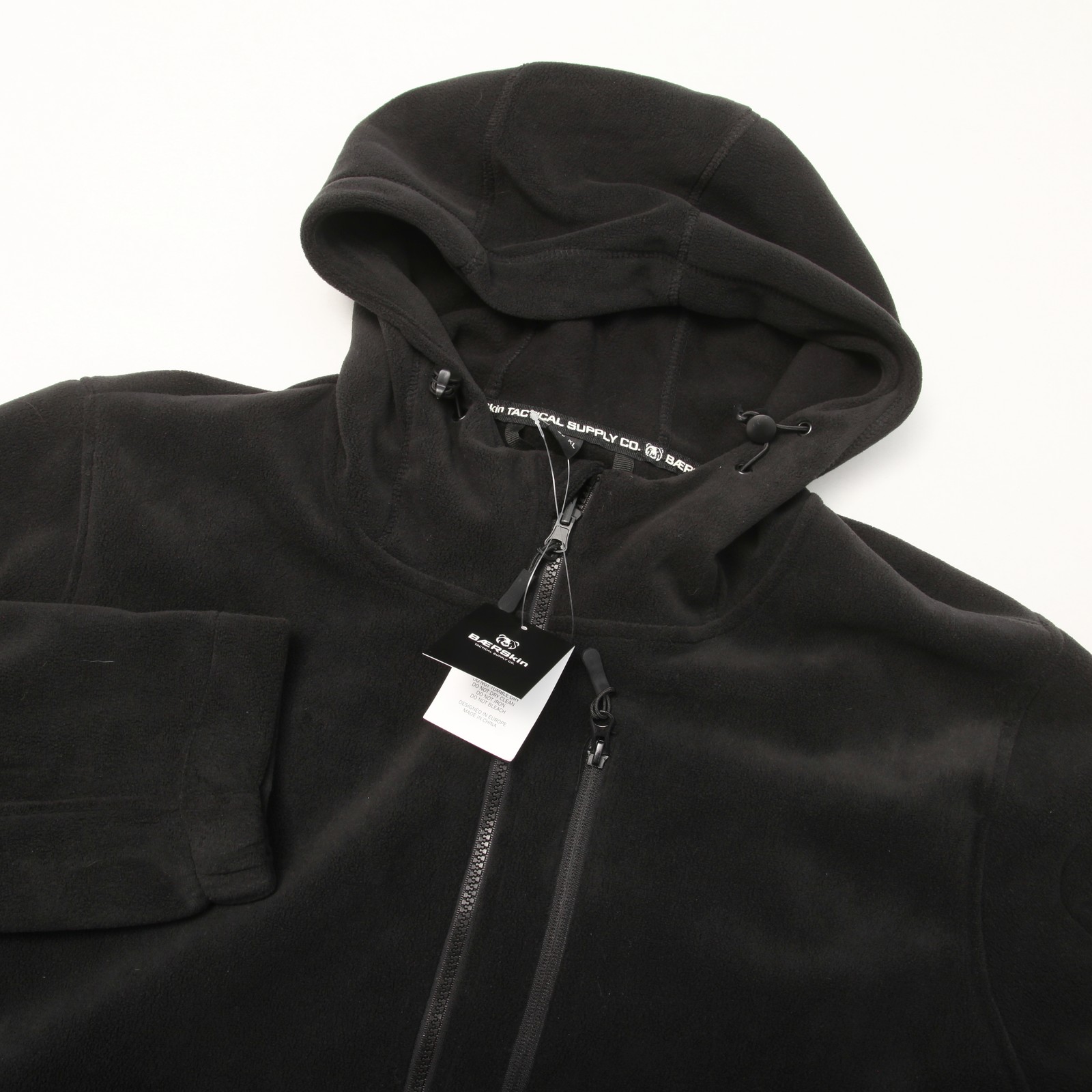 BÆRSKIN 4.0 Tactical Supply Co. Full Zip Fleece Hoodie Jacket Black XL Outdoor