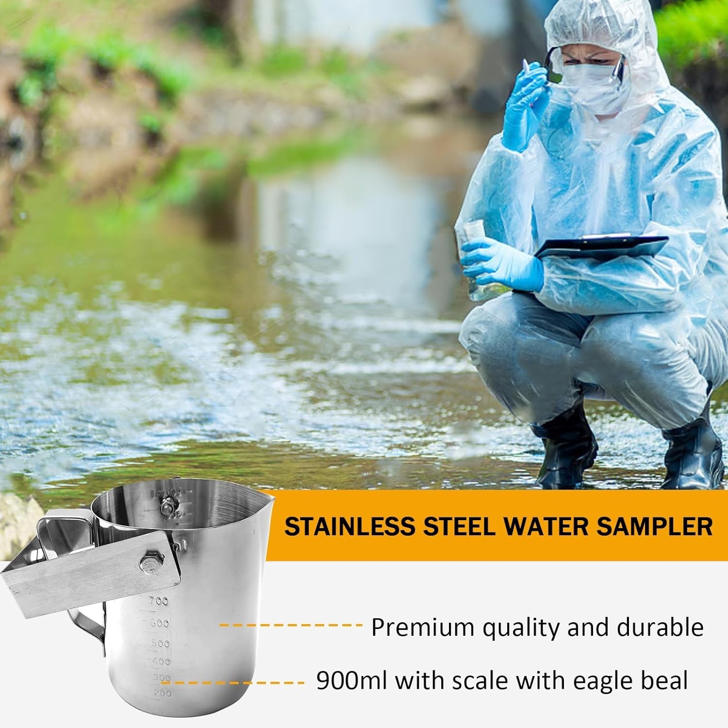 Telescopic Stainless Steel Water Sampler（4.3ft-13ft/900ml） Water S